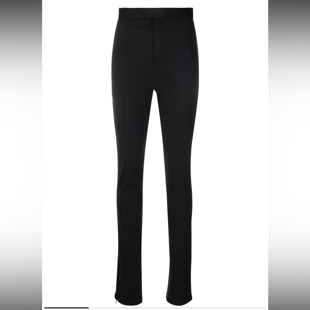ANOUKI high-waisted slit-detail trousers